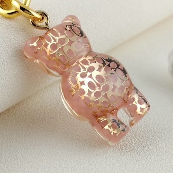Coach Resin Gummy Bear Bag Charm Gold and Pink.
Perfect for Coach Collectors! - Picture 4 of 10